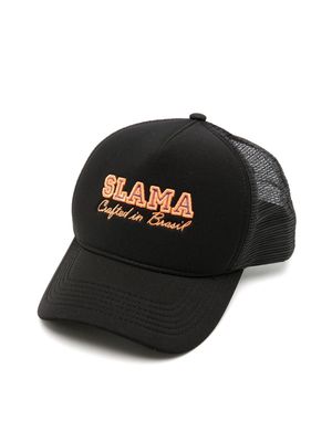Amir Slama logo-embroidered mesh-panel cap - Black
