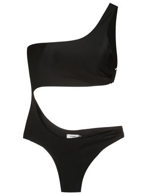 Amir Slama logo-engraved buckle swimsuit - Black