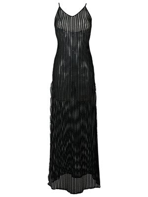 Amir Slama open-knit maxi dress - Black
