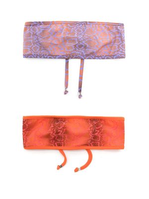 Amir Slama pack of 2 headbands - Orange