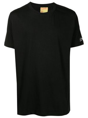 Amir Slama short-sleeved logo-print T-shirt - Black