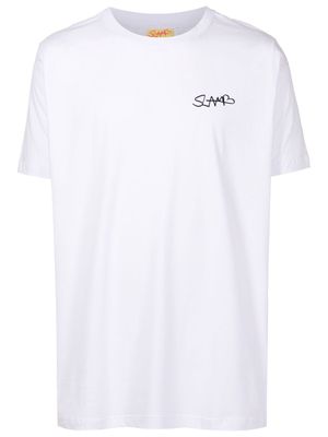 Amir Slama short-sleeved logo-print T-shirt - White