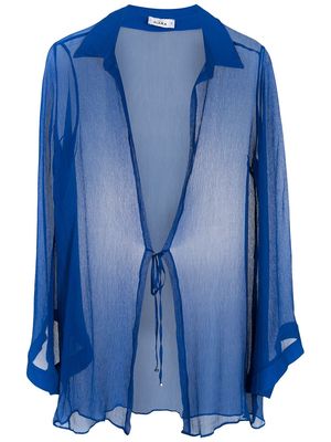 Amir Slama silk beach dress - Blue