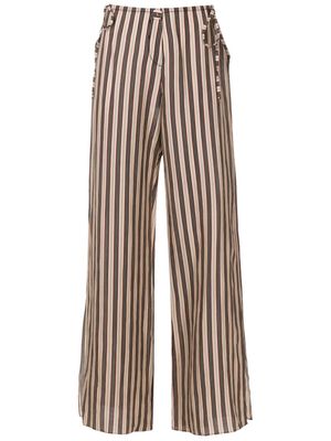 Amir Slama striped wide-leg trousers - Multicolour