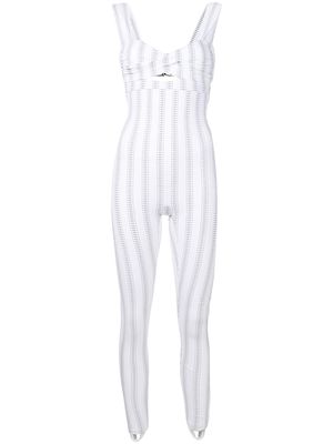 Amir Slama twist-detail sleeveless jumpsuit - White
