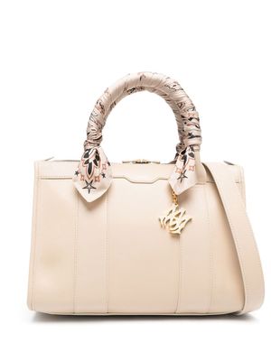 AMIRI Alabaster leather tote bag - Neutrals