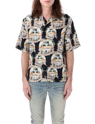 AMIRI All Over Palm Bowling Shirt