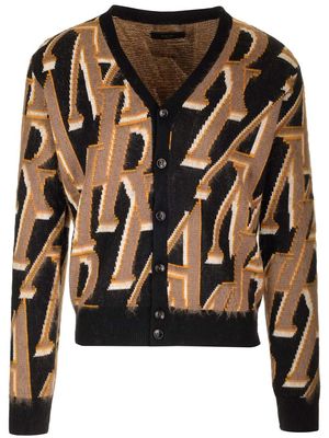 AMIRI Allover Logo Knitted Cardigan