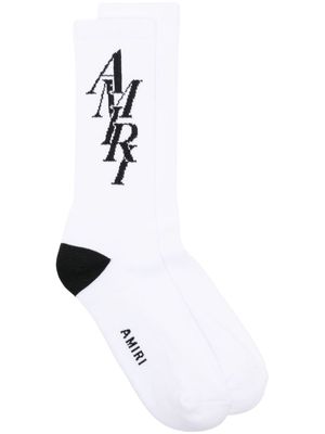 AMIRI Amiri Stack-jacquard socks - White