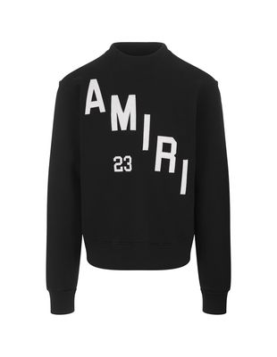 Amiri Appliqu Weatshirt In Black