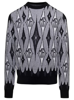 AMIRI Argyle Jacquard Crew