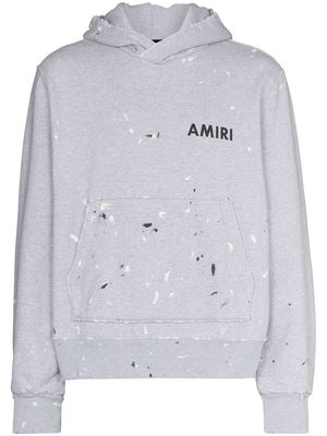 AMIRI Army logo hooded sweatshirt - Grey