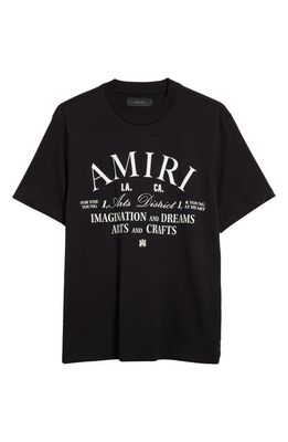 AMIRI Arts District Cotton Graphic T-Shirt in Black