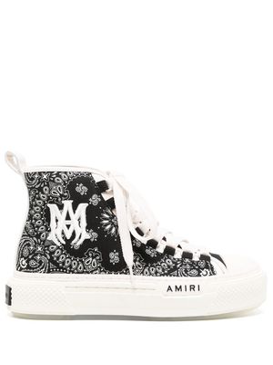 AMIRI Bandana Court high-top sneakers - Black