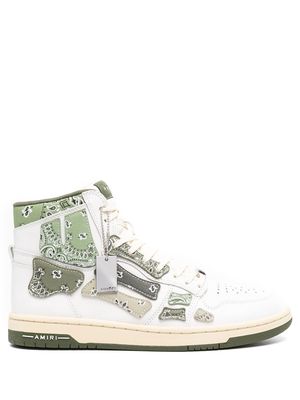 AMIRI bandana panelled sneakers - White