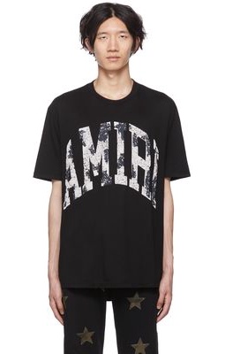 AMIRI Black Collegiate Logo T-Shirt