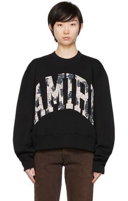 AMIRI Black Collegiate Sweatshirt