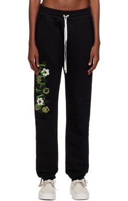 AMIRI Black Flower Lounge Pants