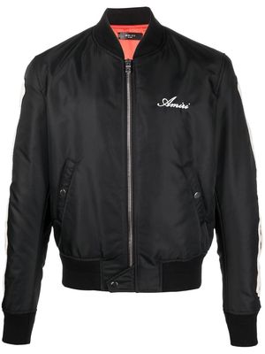 AMIRI bone-motif zip-up jacket - Black
