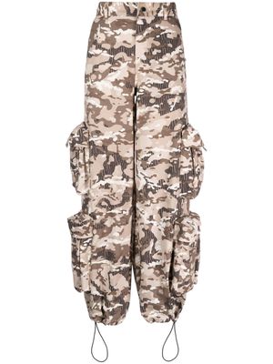 AMIRI camouflage-pattern cotton cargo pants - Neutrals