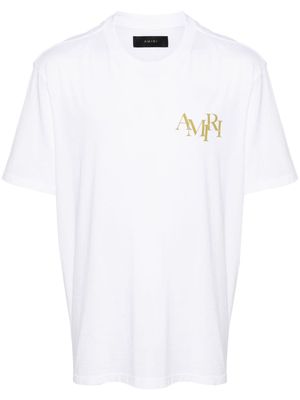 AMIRI Champagne cotton T-shirt - White