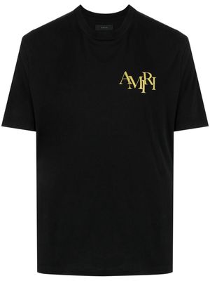 AMIRI Champagne crystal-embellished T-shirt - Black