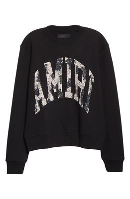 AMIRI Collegiate Logo Sweatshirt in Black