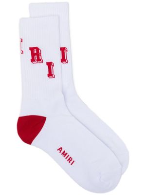 AMIRI Collegiate tube socks - White