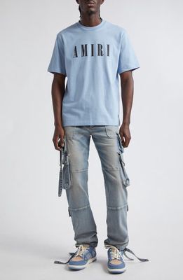 AMIRI Core Logo Cotton Graphic T-Shirt in Ashley Blue