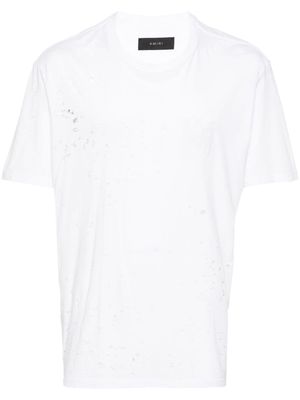 AMIRI Core Shotgun distressed T-shirt - White