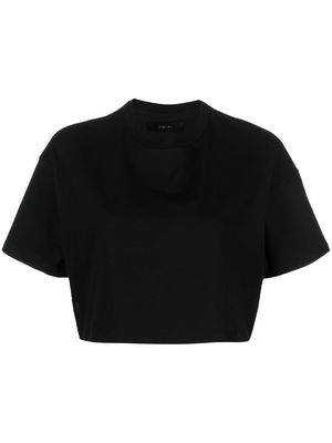 AMIRI cropped cotton T-shirt - Black