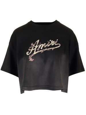 AMIRI Cropped T-shirt With Logo