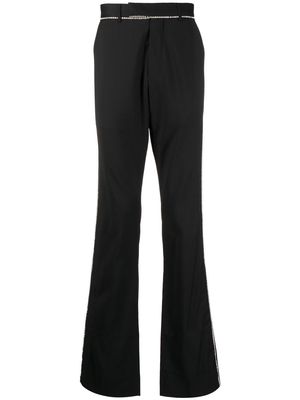 AMIRI crystal-embellished flared trousers - Black