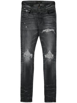 AMIRI Crystal MX1 low-rise slim-fit jeans - Grey