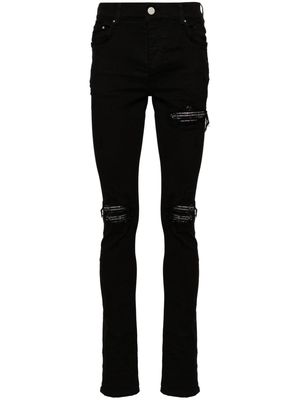 AMIRI Crystal MX1 mid-rise skinny jeans - 018 BLACK