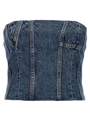 AMIRI Denim Bustier Top