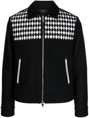AMIRI diamond-embroidered work jacket - Black