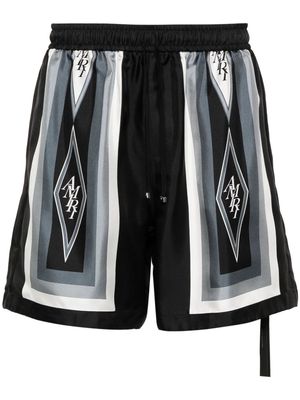 AMIRI Diamond silk shorts - Black