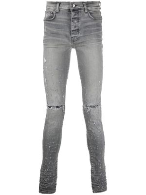 AMIRI distressed skinny jeans - Grey