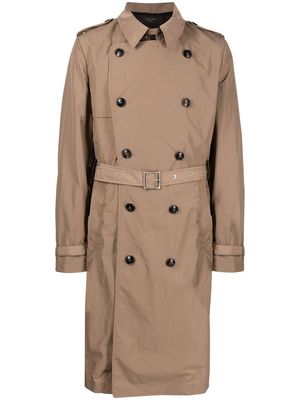 AMIRI double-breasted belted trench coat - Brown