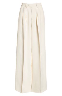 AMIRI Double Pleated Pants in Alabaster