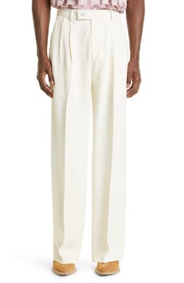 AMIRI Double Pleated Twill Pants in White