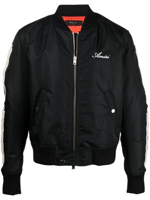 AMIRI embroidered-logo bomber jacket - Black
