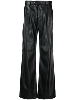 AMIRI faux-leather flared trousers - Black