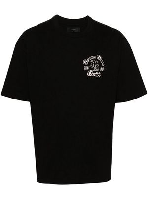 AMIRI flocked-logo cotton T-shirt - Black