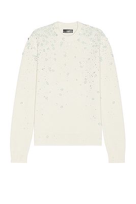 Amiri Floral Crewneck in White