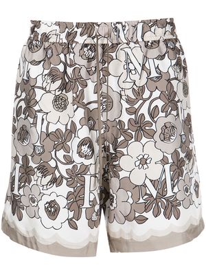 AMIRI floral-print silk shorts - Multicolour