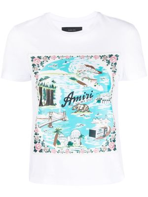 AMIRI graphic-print cotton T-shirt - White