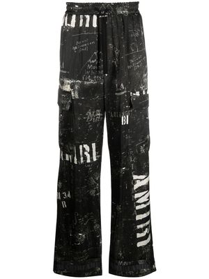 AMIRI graphic-print trousers - Black
