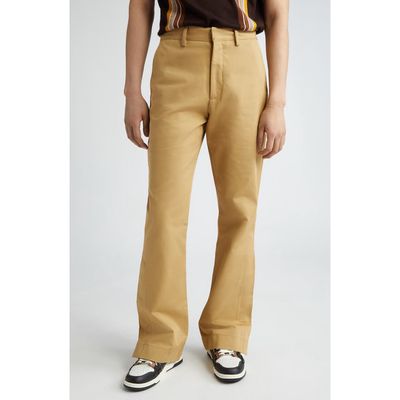 AMIRI Kick Flare Chinos in Sepia Tint